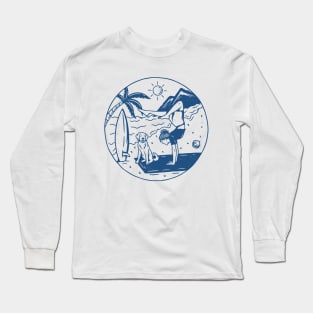 Yoga Beach Girl Long Sleeve T-Shirt